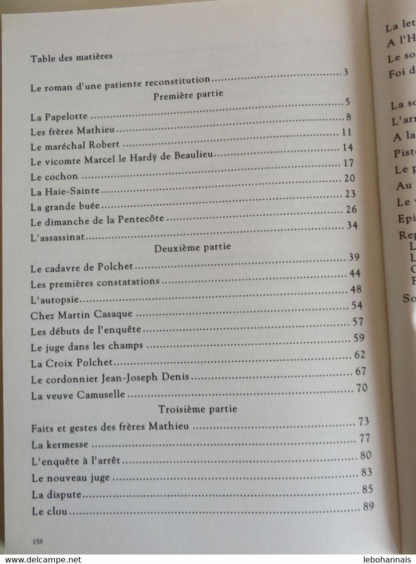 Le Crime De La Marache  Waterloo, 1832  Roman  Claude Van Hoorebeeck Ohain Lasnes Plancenoit - Autres & Non Classés