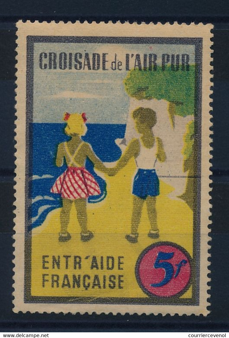 FRANCE - Vignette "Croisade De L'Air Pur - Entraide Française" 5F - Neuve - Andere & Zonder Classificatie
