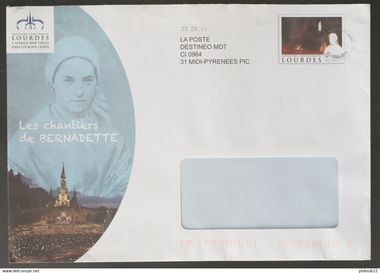 Sanctuaire Notre Dame De Lourdes - Les Chantiers De Bernadette - Private Stationery