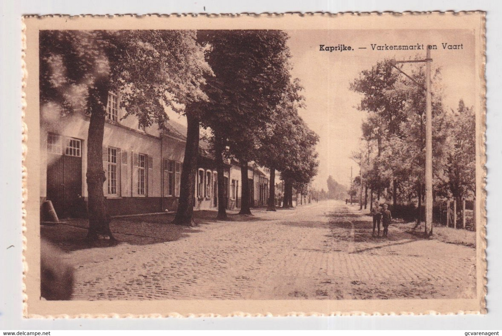 KAPRIJKE   VARKENSMARKT EN VAART - Kaprijke