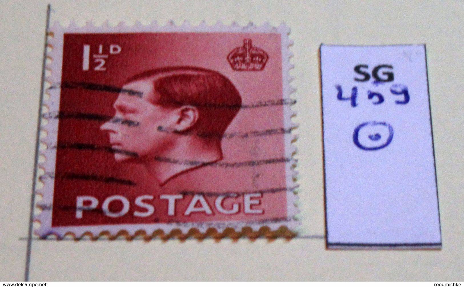 GB KING EDWARD VIII SG 459 USED - Used Stamps