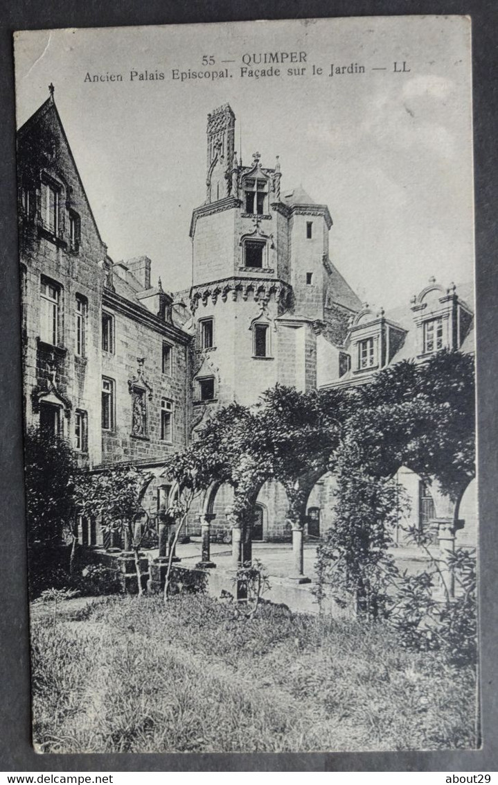 CPA 29 QUIMPER - Ancien Palais épiscopal - Façade Sur Le Jardin - Edit. LL 55 - Réf. I 219 - Quimper