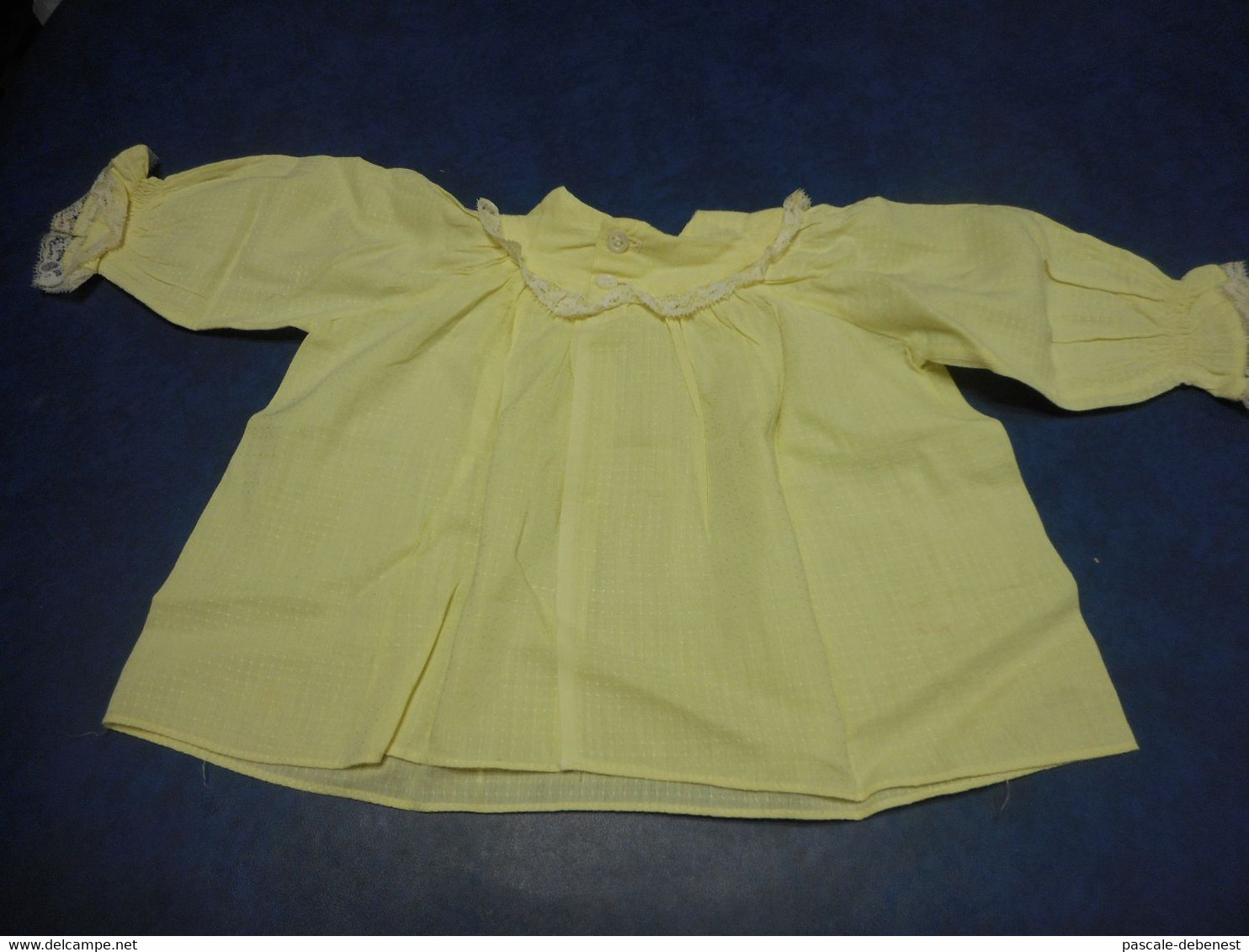 Ancienne Blouse Jaune Pour Nourrisson - 1940-1970