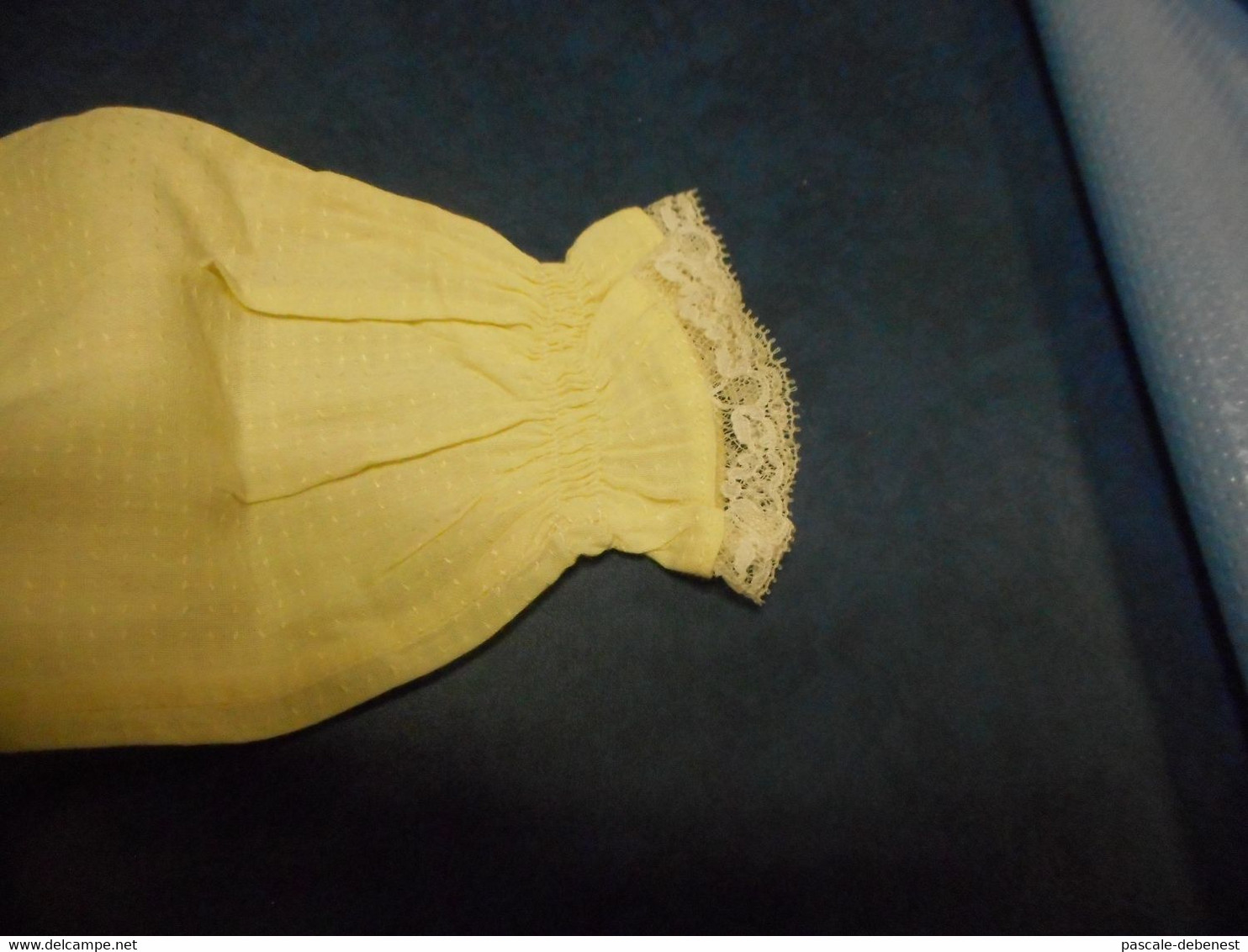 Ancienne Blouse Jaune Pour Nourrisson - 1940-1970