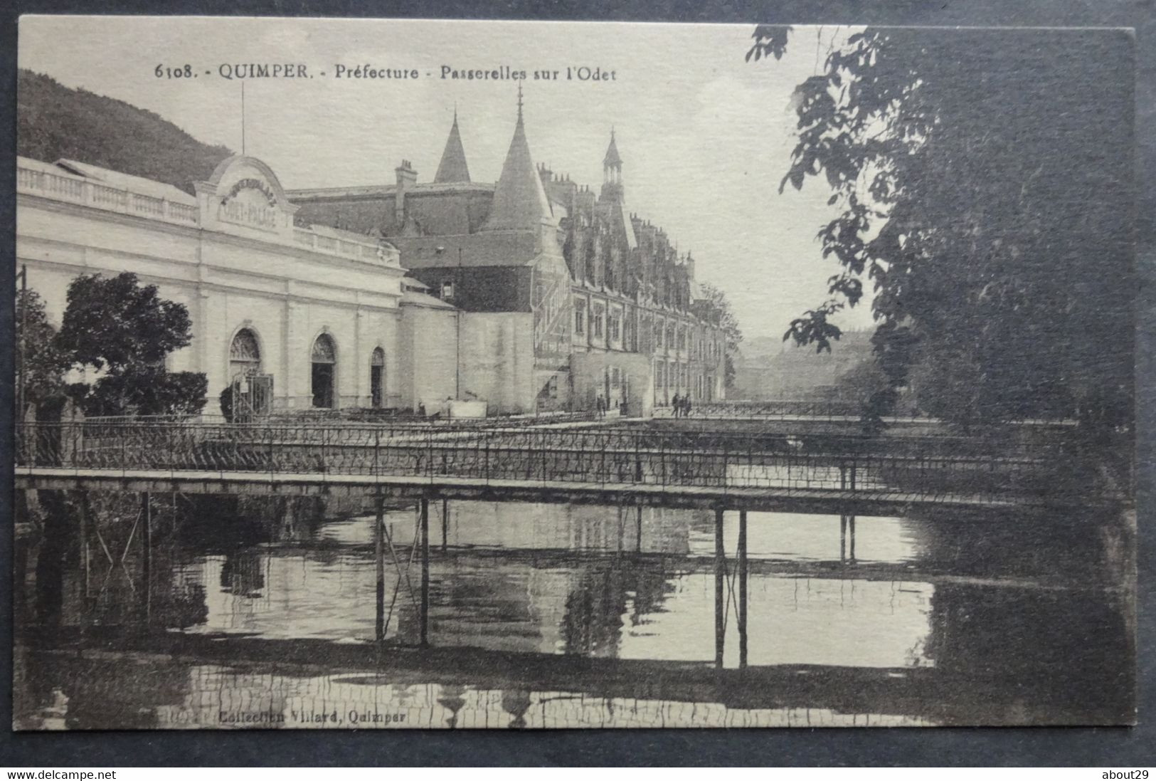 CPA 29 QUIMPER - Préfecture - Passerelles Sur L'Odet - Edit. Villard 6108 - Réf. I 229 - Quimper