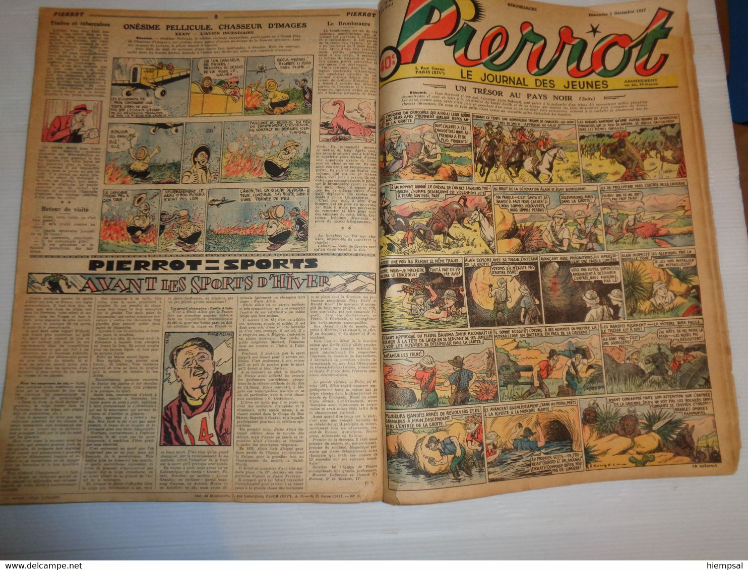 Pierrot Le Journal Des Jeunes 4 Juillet 1937 N°27 A  N°51  = 25 Numeros - Wholesale, Bulk Lots