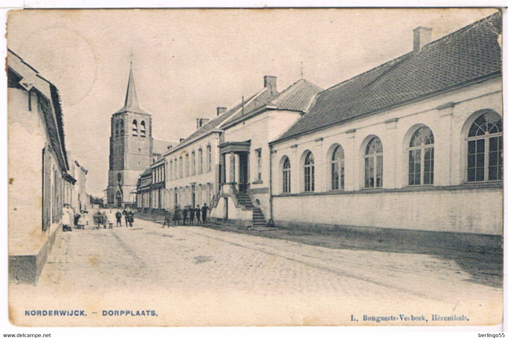 Norderwijck (Noorderwijk) - Dorpplaats 1905  (Geanimeerd) - Herentals