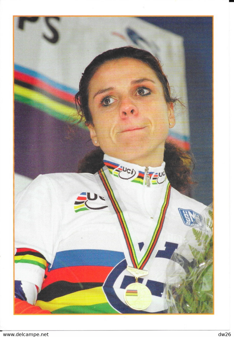 Photo Cyclisme - Portrait De Leontien Zijlaard Van Moorsel, Championne Du Monde Du Contre La Montre Le 7 Octobre 1998 - Ciclismo