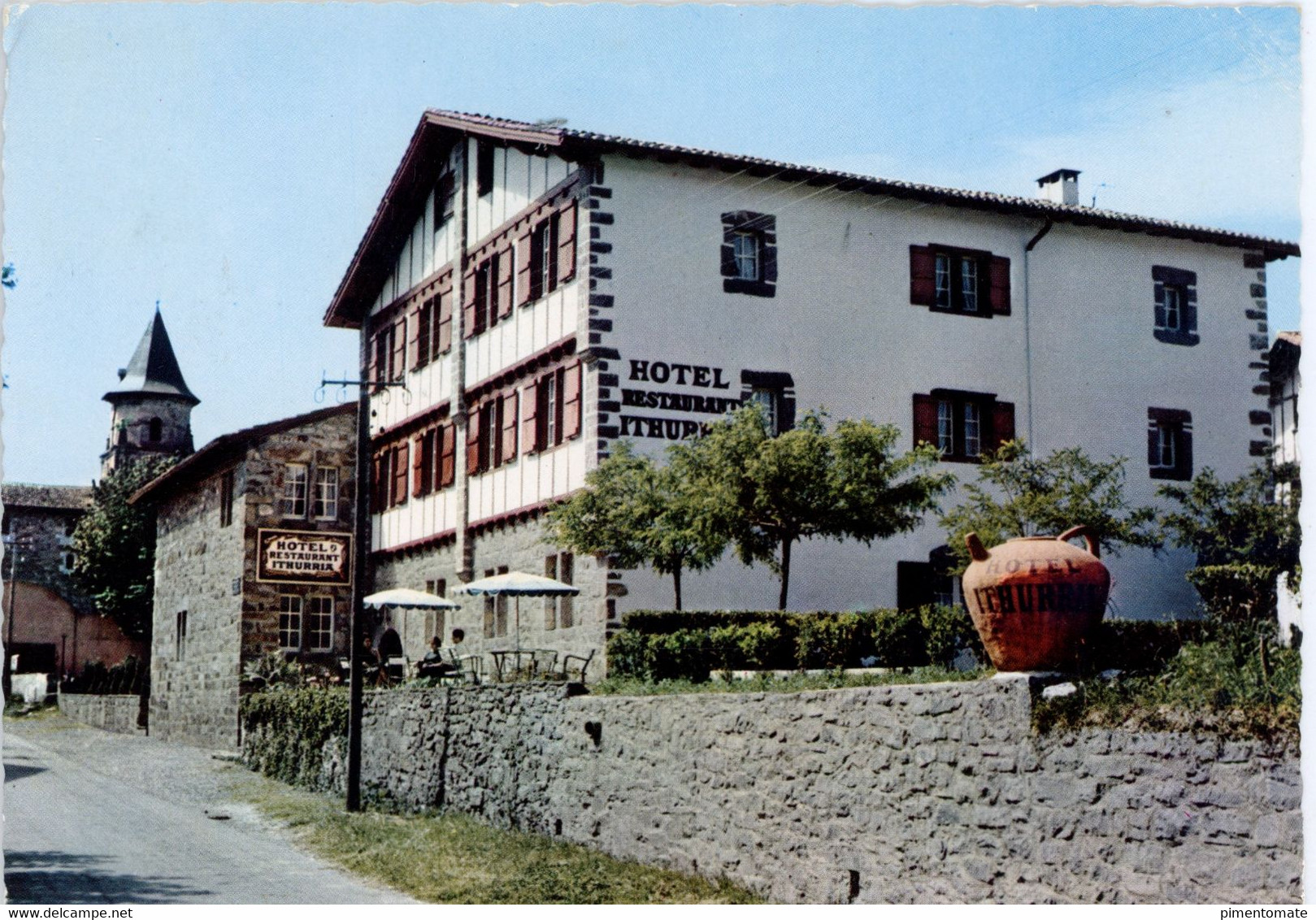 AINHOA HOTEL RESTAURANT ITHURRIA LOGIS BASQUE DU 17 EME SIECLE 1968 - Ainhoa