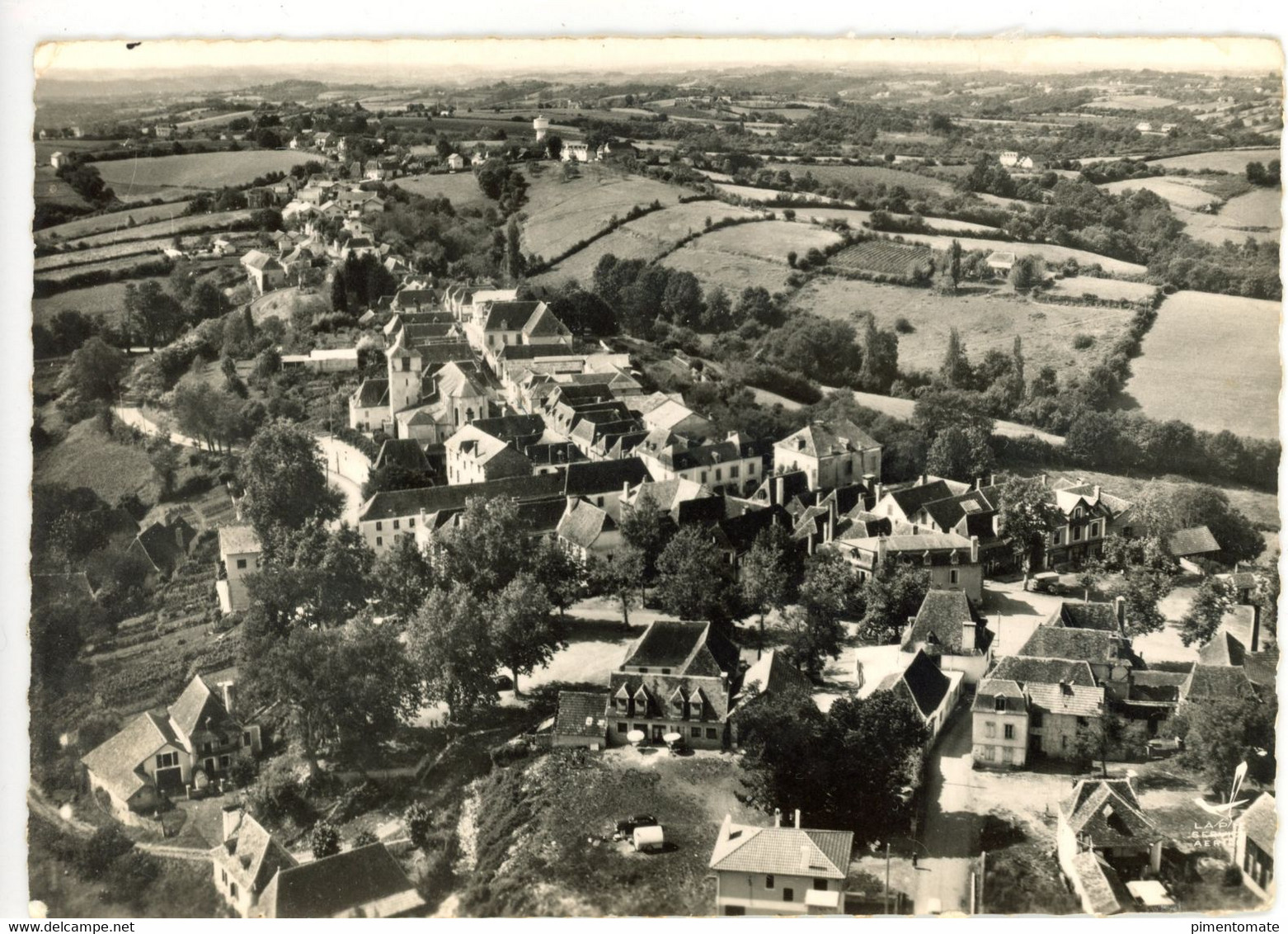 EN AVION AU DESSUS DE ARTHEZ DE BEARN VUE GENERALE AERIENNE LAPIE - Arthez De Bearn