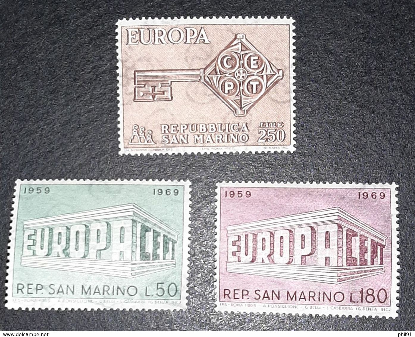 SAINT MARIN    Europa 1968 Et 1969   N° Y&T  720, 732 Et 733  ** - Ungebraucht