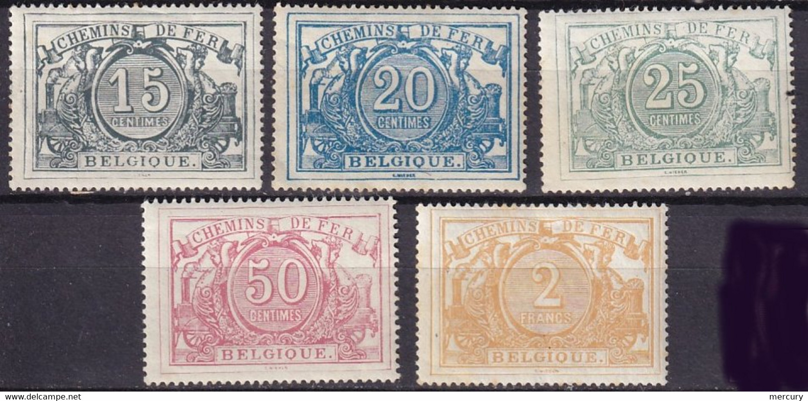 BELGIQUE - 5 Valeurs De 1882/94 Neuves TB FAUX - Neufs