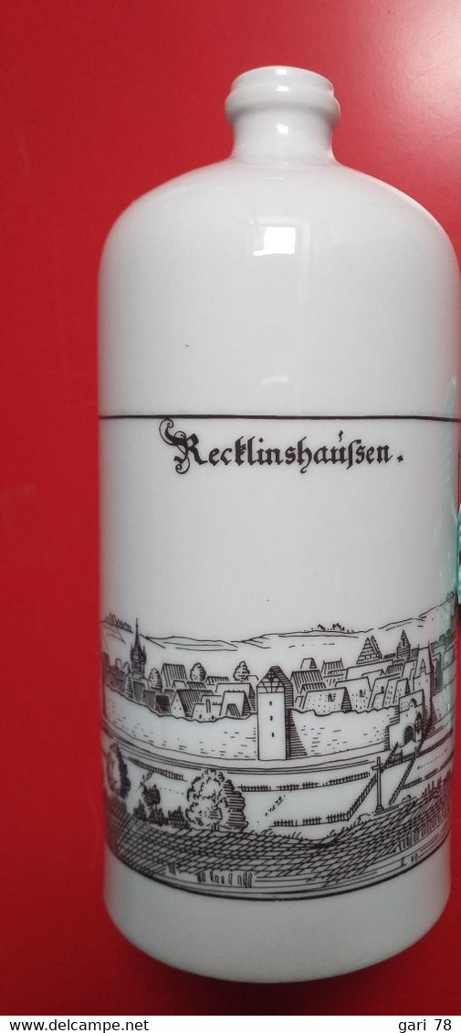 Bouteille Porcelaine Alte Stadtebilder Au Motif De La Ville De Recklinghausen - Sonstige & Ohne Zuordnung