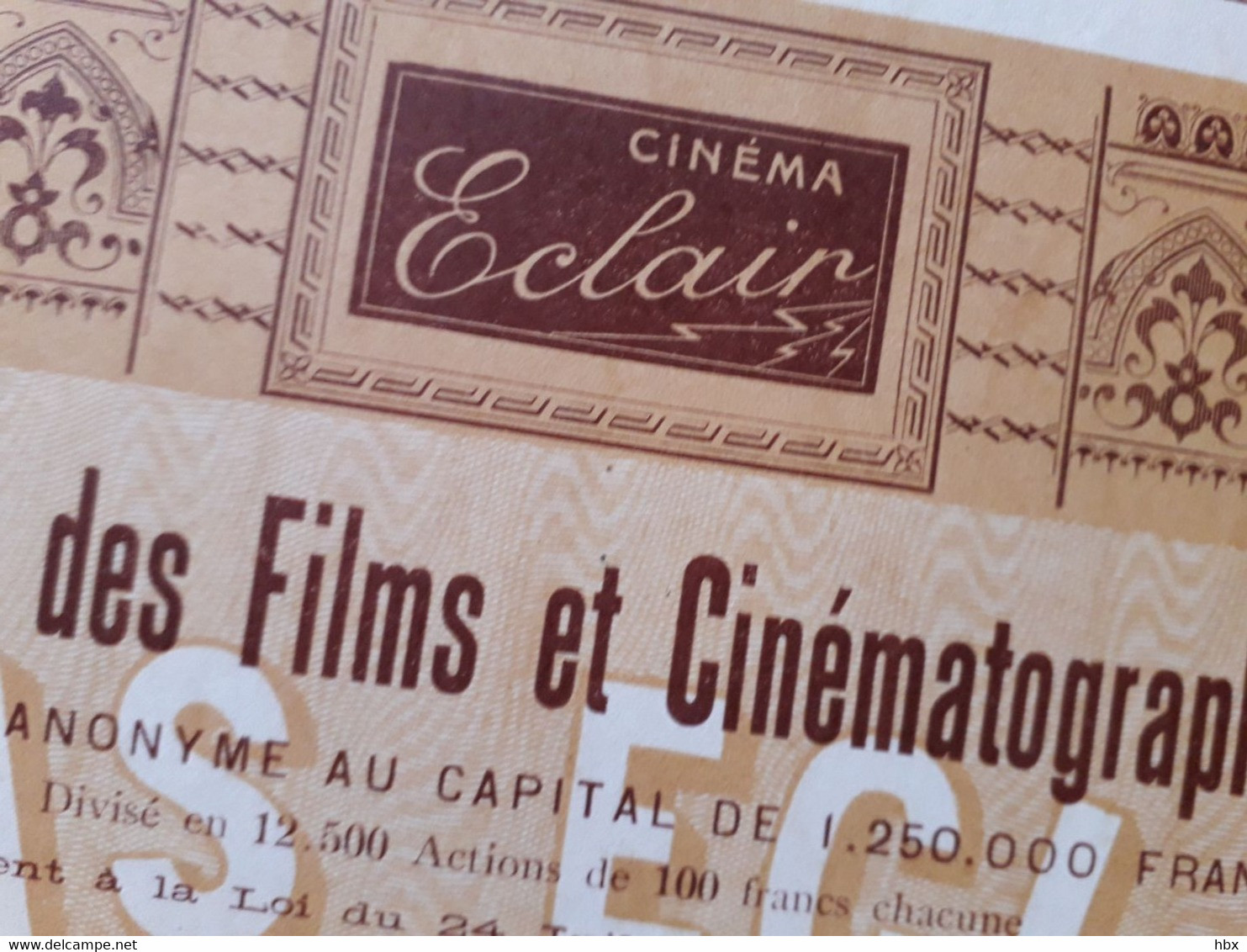 Société Francaise Des Films Et Cinématographs ECLAIR - 1911 - Cinéma & Théatre