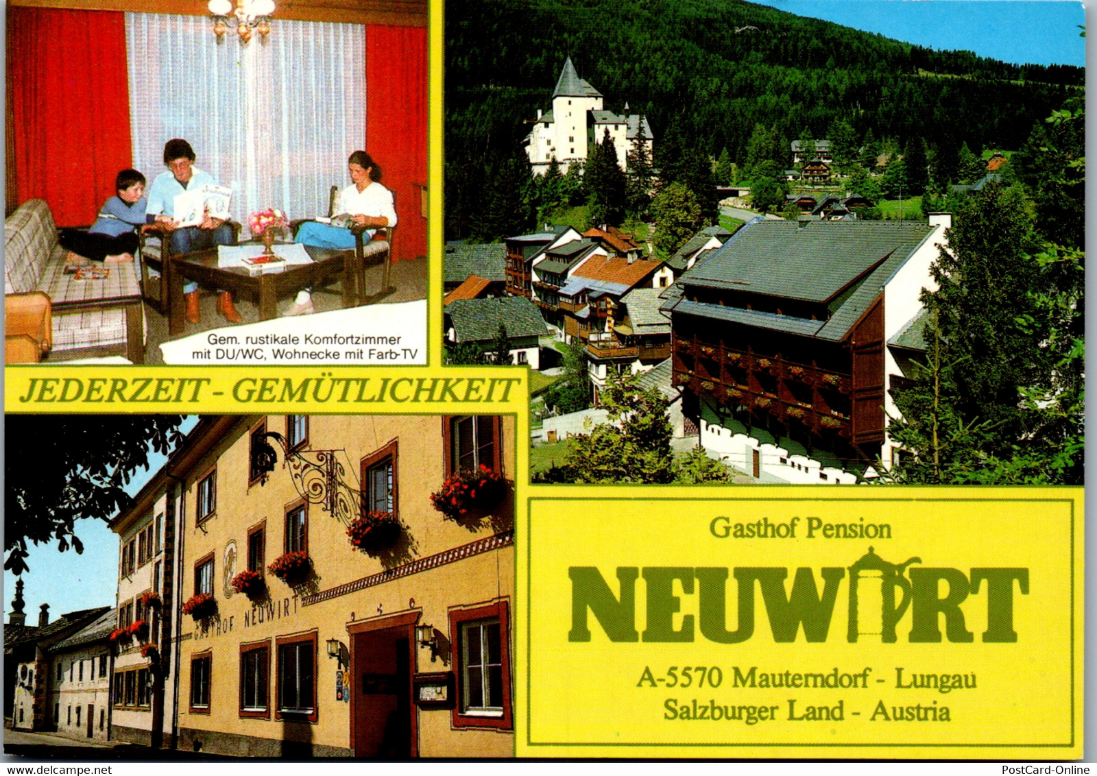 21910 - Salzburg - Mauterndorf Im Lungau , Gasthof Neuwirt , Fam. Pfeifenberger - Mühlbach Am Hochkönig