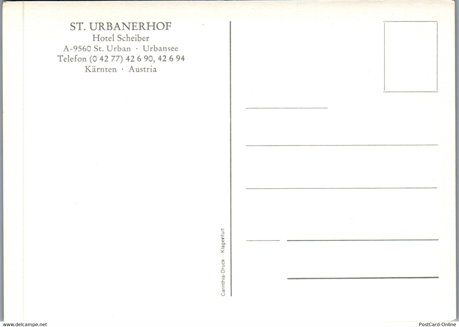 21914 - Kärnten - St. Urban , St. Urbanerhof , Hotel Scheiber , Urbansee - Feldkirchen In Kärnten