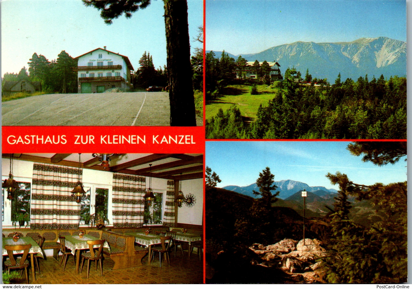 21929 - Niederösterreich - Hohe Wand , Gasthof Zur Kleinen Kanzel , F. U. J. Schönthaler - Wiener Neustadt