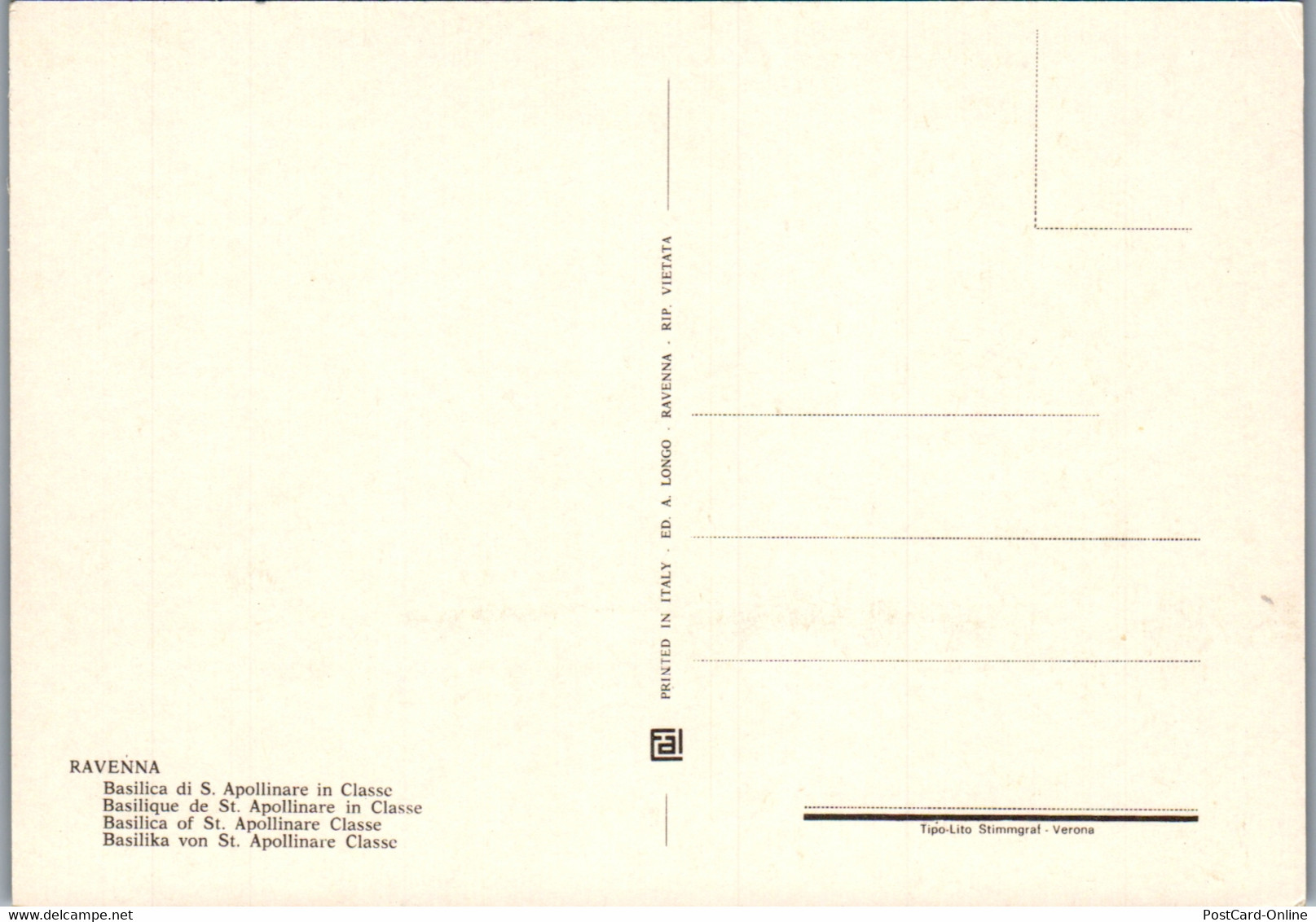 21981 - Italien - Ravenna , Basilica Di S. Apollinare In Classe - Ravenna