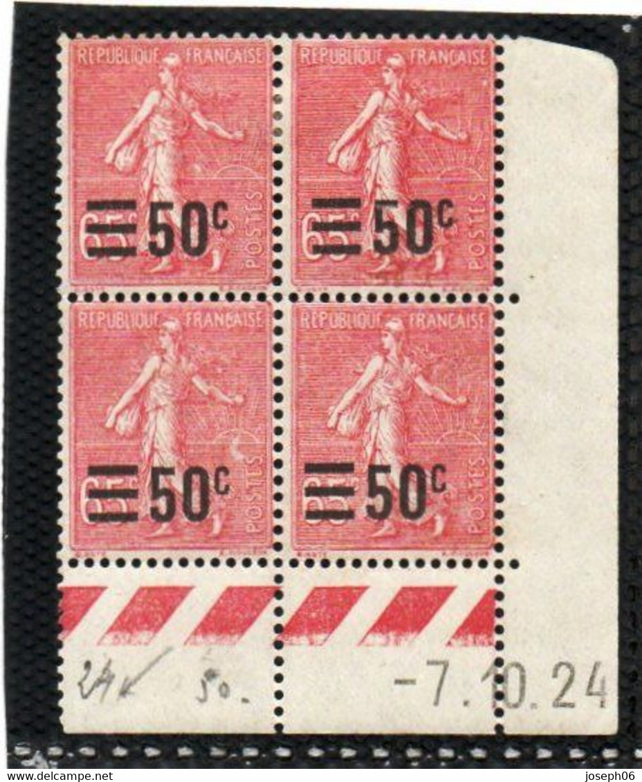 FRANCE    1926-27   Coin Daté  Y.T. N° 224  NEUF** - ....-1929