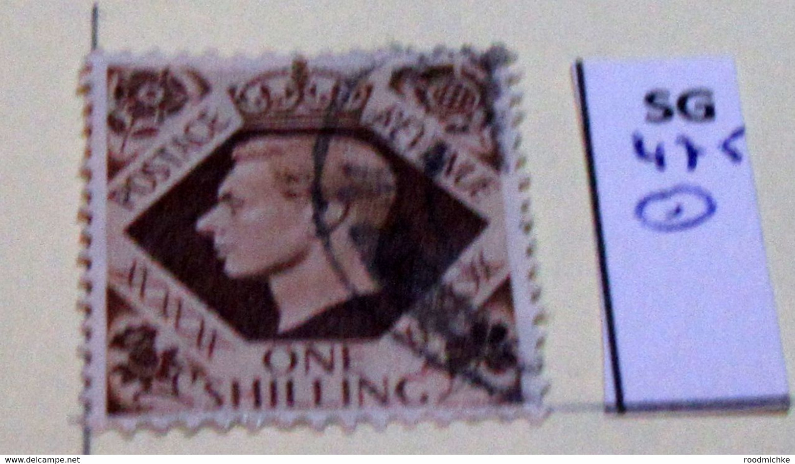 GB KING GEORGE VI SG 475  USED - Gebraucht