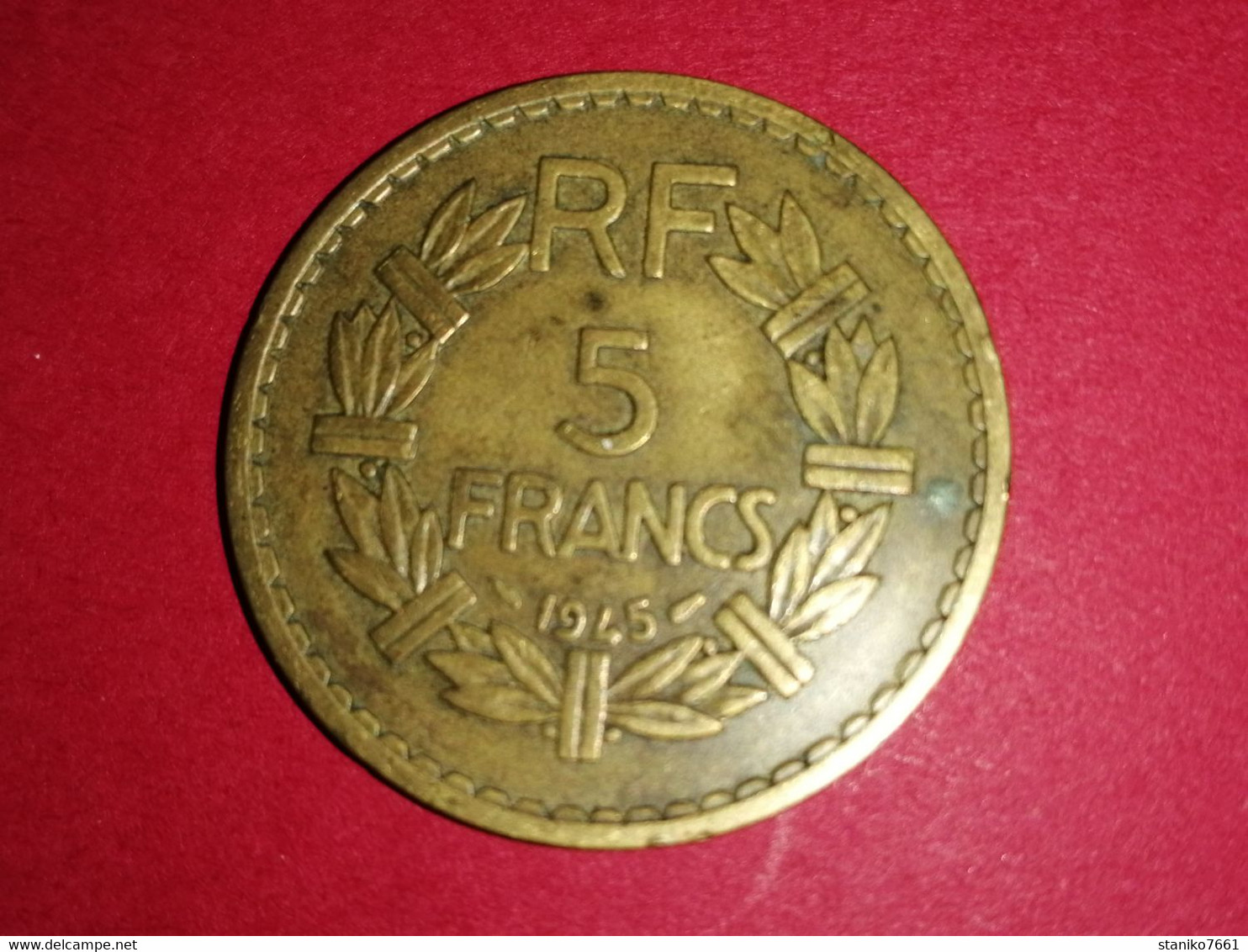 5 FRANCS LAVRILLIER BRONZE ALU.1945 TTB MONNAIE FRANÇAISE - Sonstige & Ohne Zuordnung