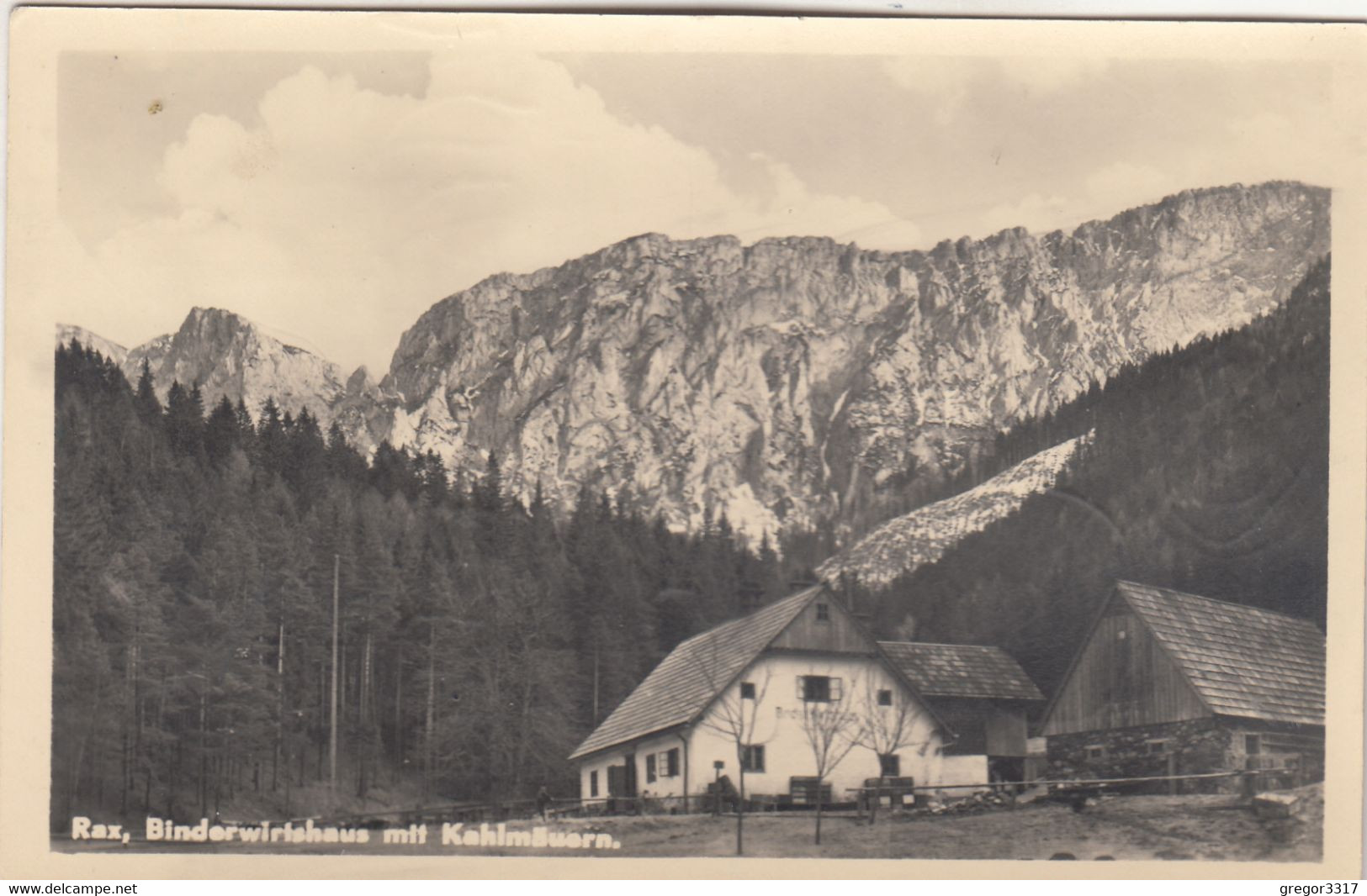 A3894) RAX - BINDERWIRTSHAUS - Mit Kahlmäuern - ALT !! TOP AK - Raxgebiet