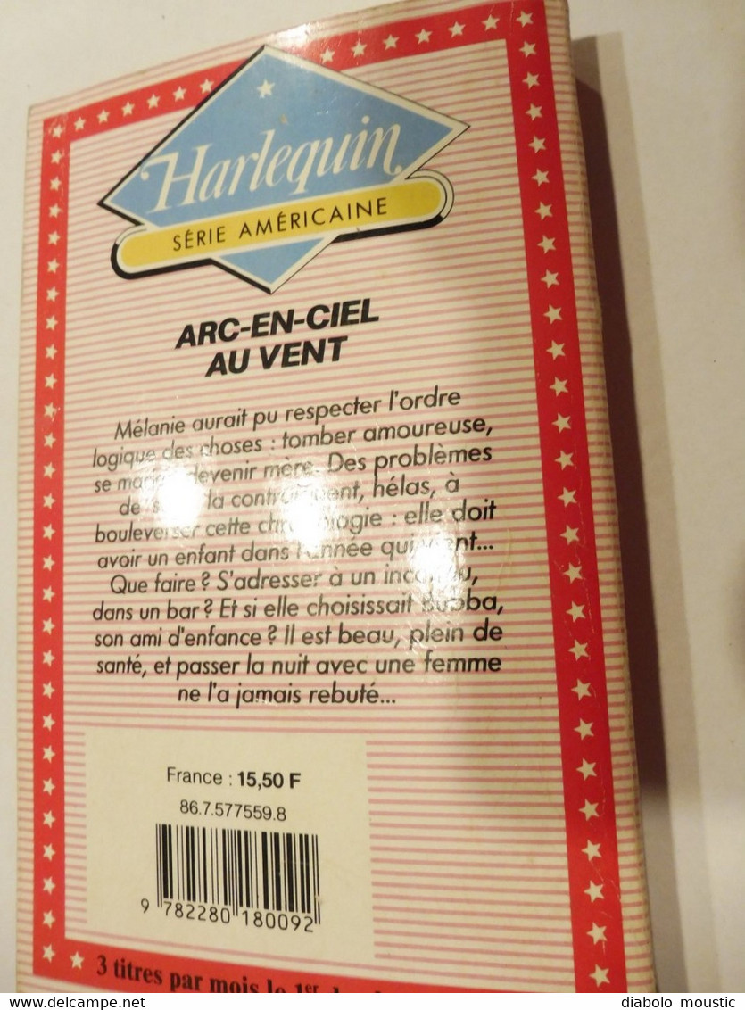 1986  ARC-EN-CIEL AU VENT par Elda Minger  (Collection Harlequin)