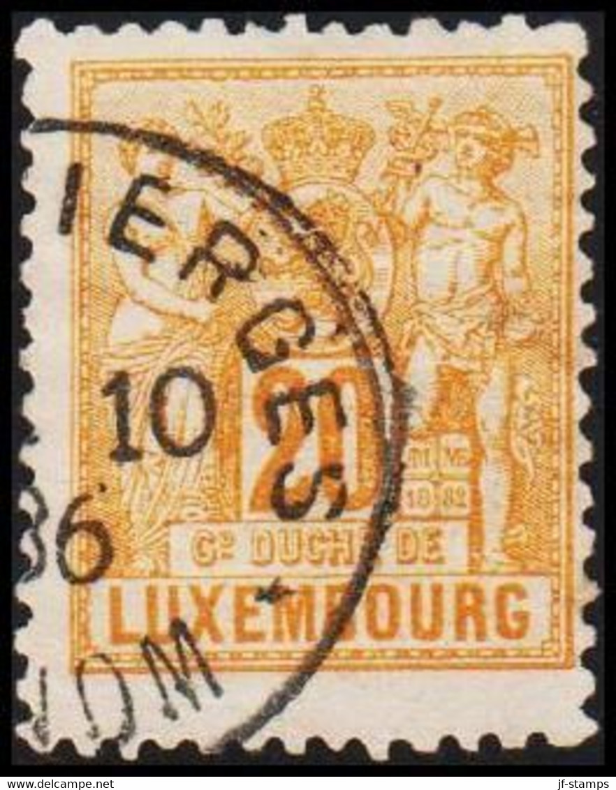 1882-1889. LUXEMBURG Algorie. 20 C.  (Michel 51) - JF511192 - 1882 Allégorie