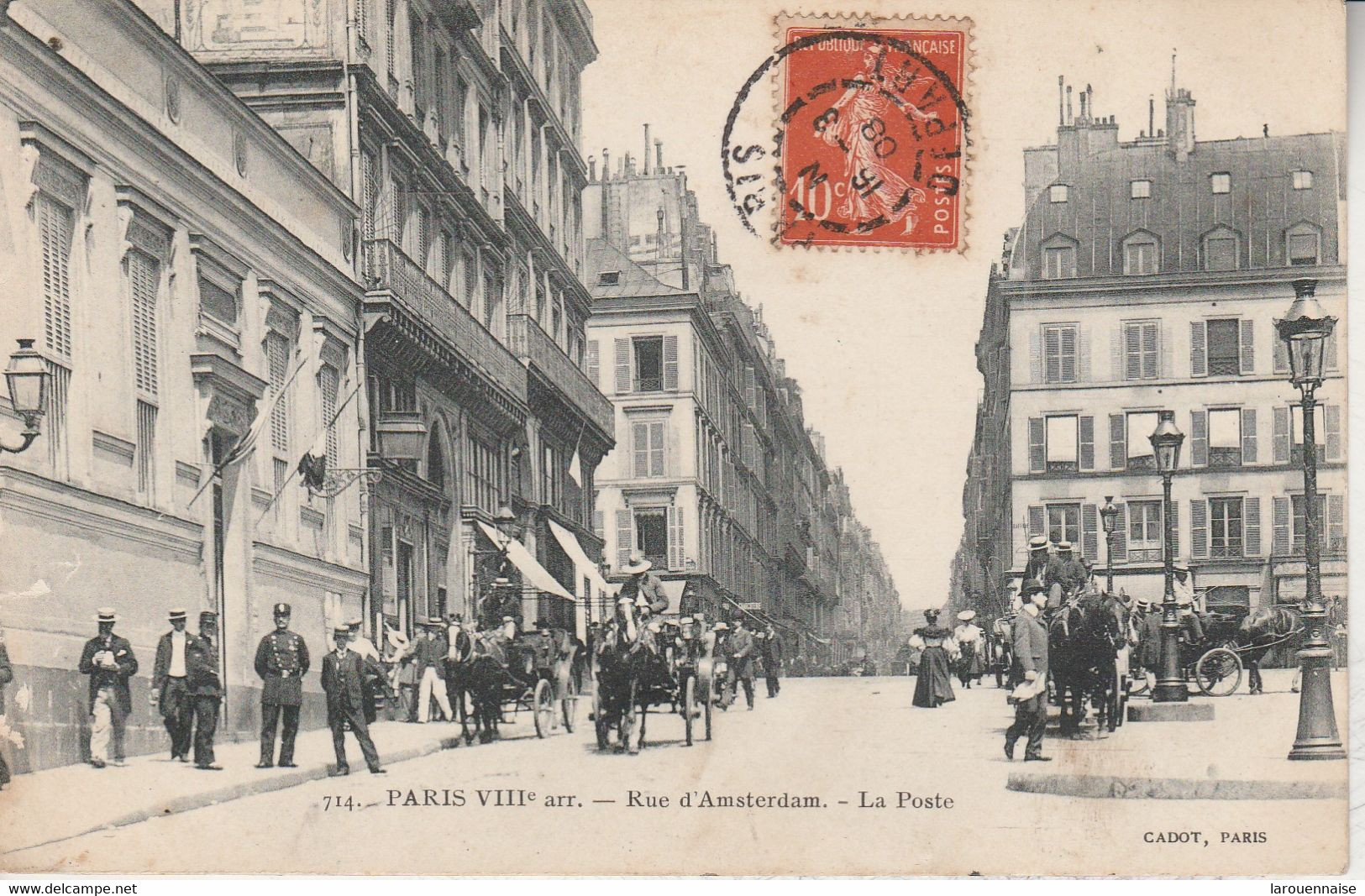 75008 PARIS - Rue D' Amsterdam - La Poste - Arrondissement: 08