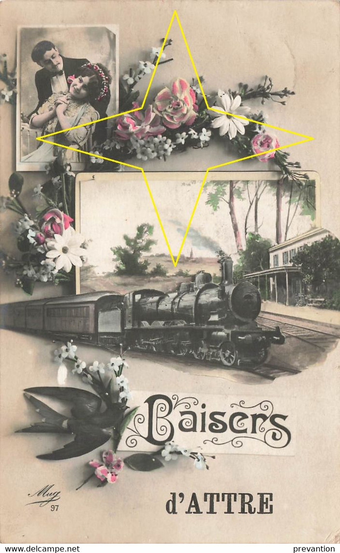 Baisers D'ATTRE - Carte Colorée Et Circulé - Brugelette