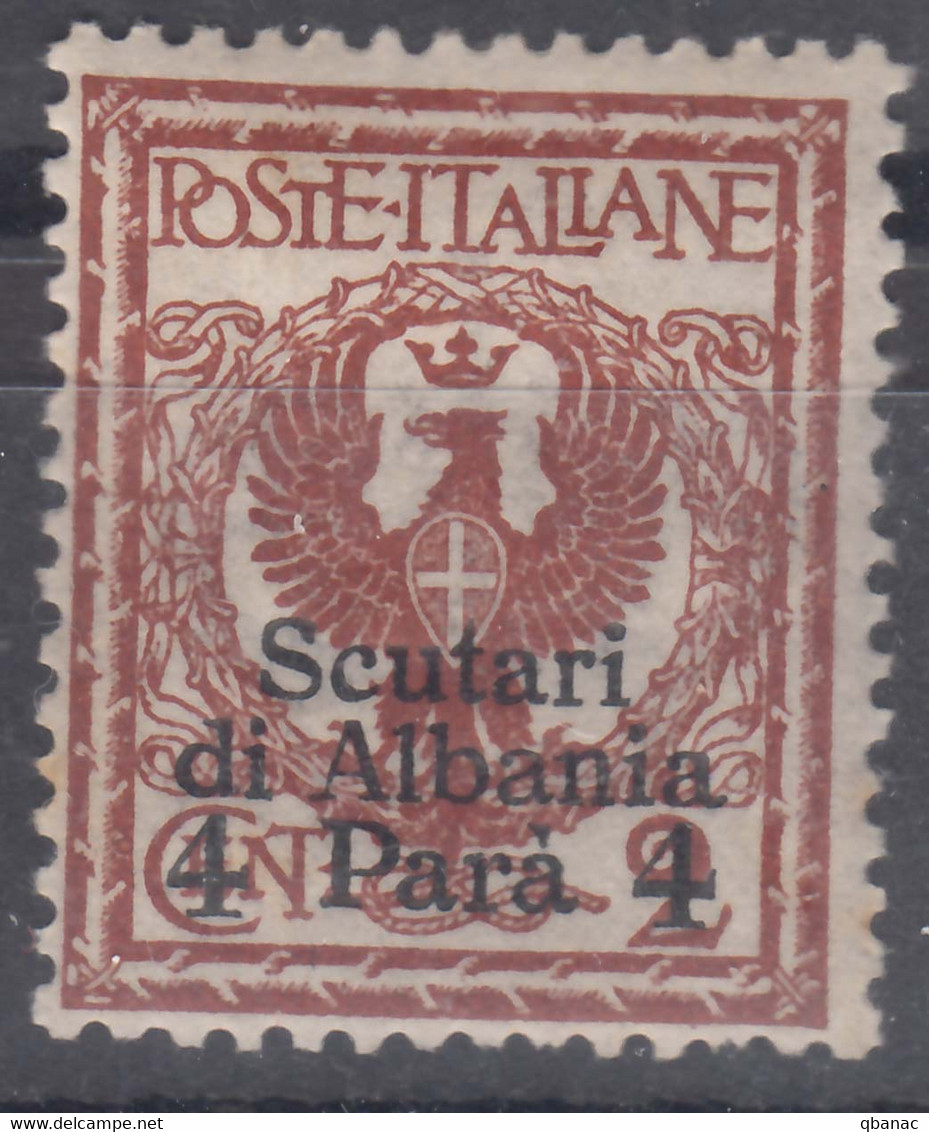 Italy Offices 1915 Scutari Albania Sassone#9 Mi#31 Mint Hinged - Albanië