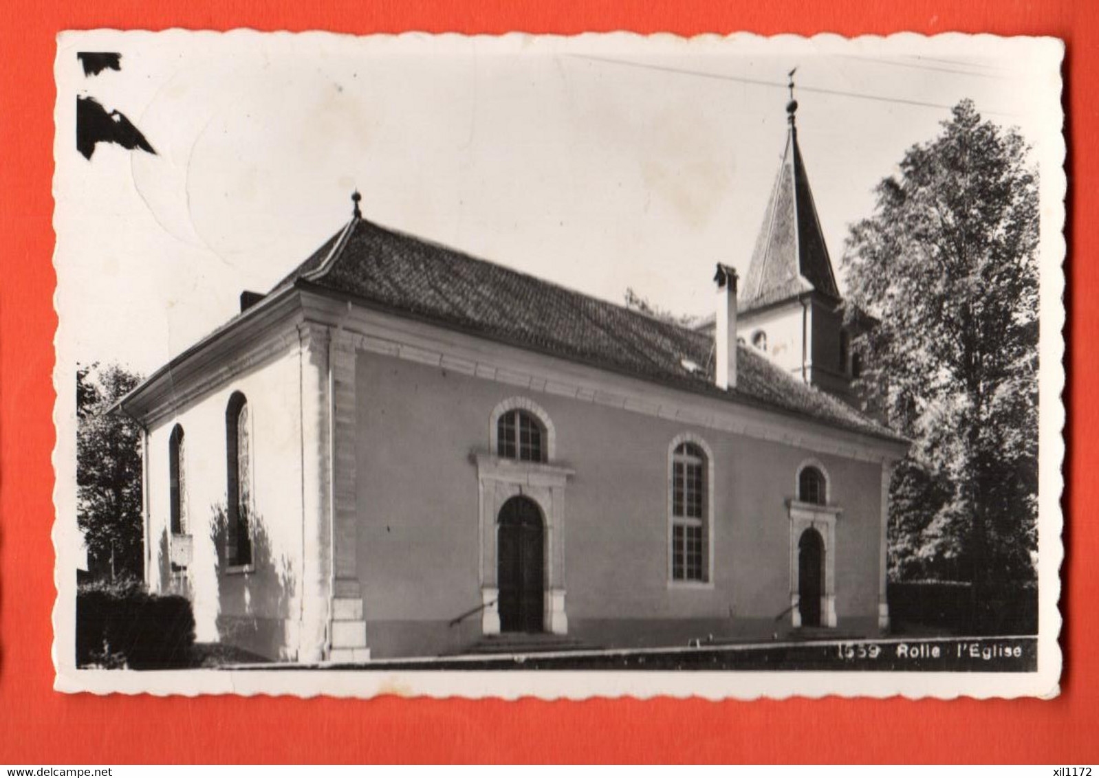 HCH-07  Eglise De Rolle   Cachet 1952 . Metzger 1539 - Rolle