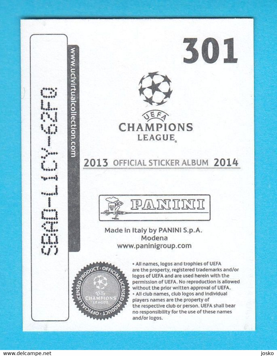 LIONEL MESSI - UEFA Champions League 2013/14 Panini Card * Football Soccer Futbol FC Barcelona Spain Espana Argentina - Uniformes, Recordatorios & Misc
