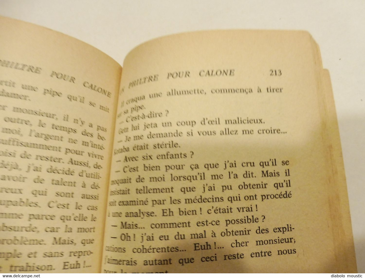 1968  UN PHILTRE POUR CALONE  - par Alain Page (éditions Fleuve Noir )