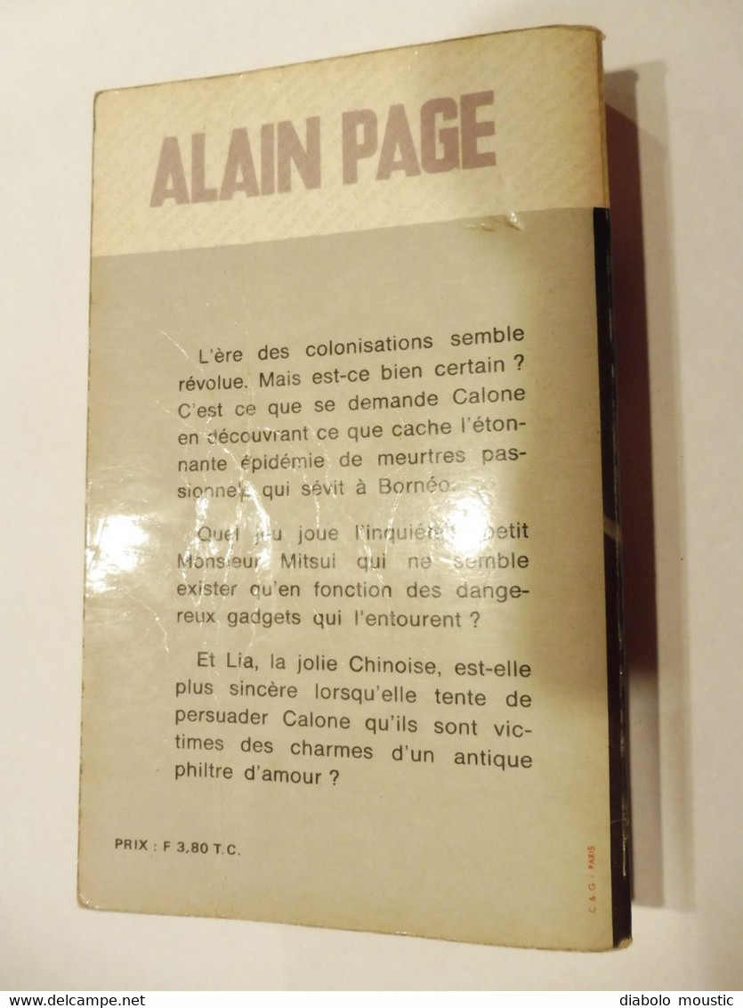 1968  UN PHILTRE POUR CALONE  - par Alain Page (éditions Fleuve Noir )