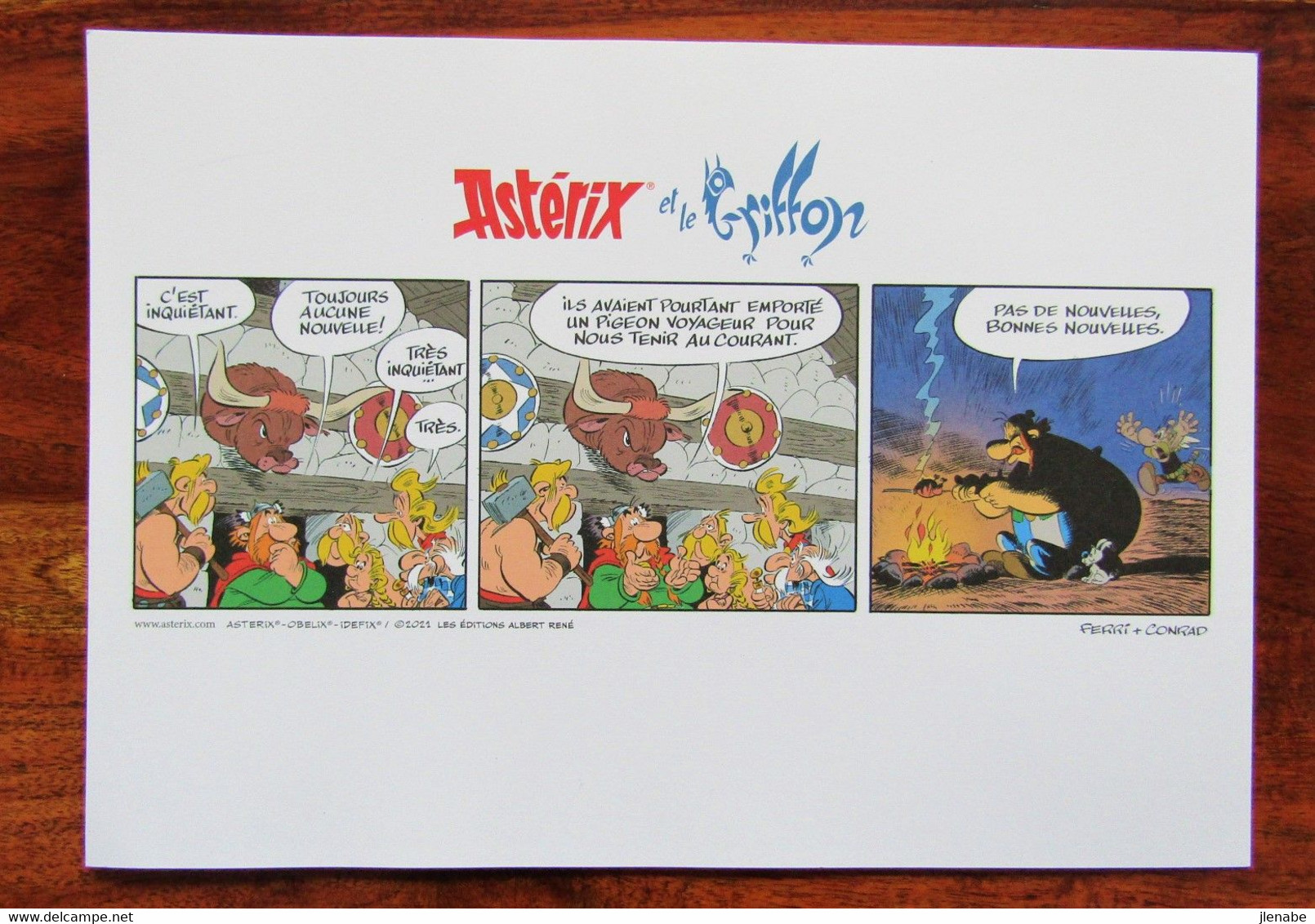 Ex Libris 2021 " Asterix Et Le Griffon " Par FERRI & CONRAD - Illustrators D - F