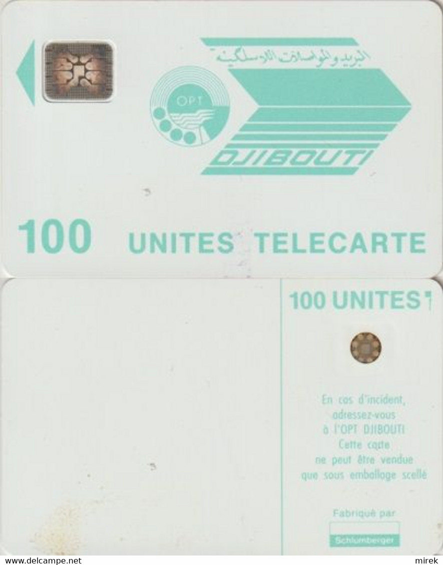 429/ Djibouti; P13. Logo Light Blue, 100 Ut., SC4, CN 36237 - Djibouti