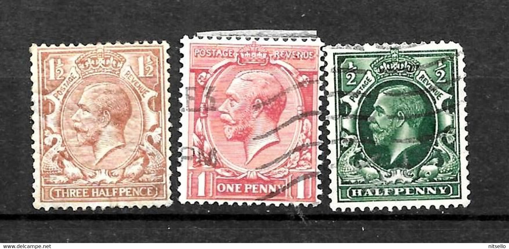 LOTE 2223 ///  GRAN BRETAÑA 1912    YVERT Nº: 139/141  ¡¡¡ OFERTA - LIQUIDATION !!! JE LIQUIDE !!! - Used Stamps