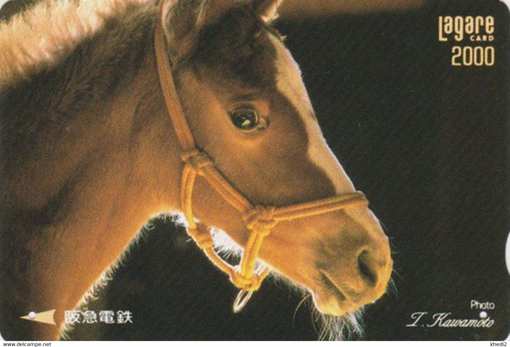 RARE Carte Prépayée JAPON - ANIMAL - CHEVAL - HORSE JAPAN Prepaid Kansai Lagare Card - 381 - Pferde