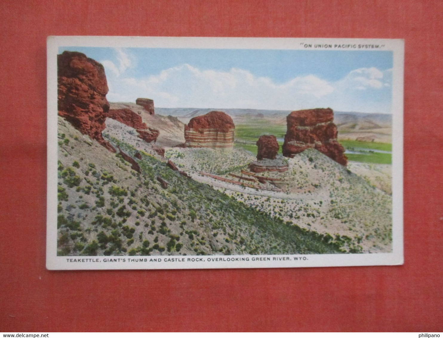 Teakettle Giant's Thumb & Castle Rock  Green River Wyoming > Green River     Ref  5316 - Green River