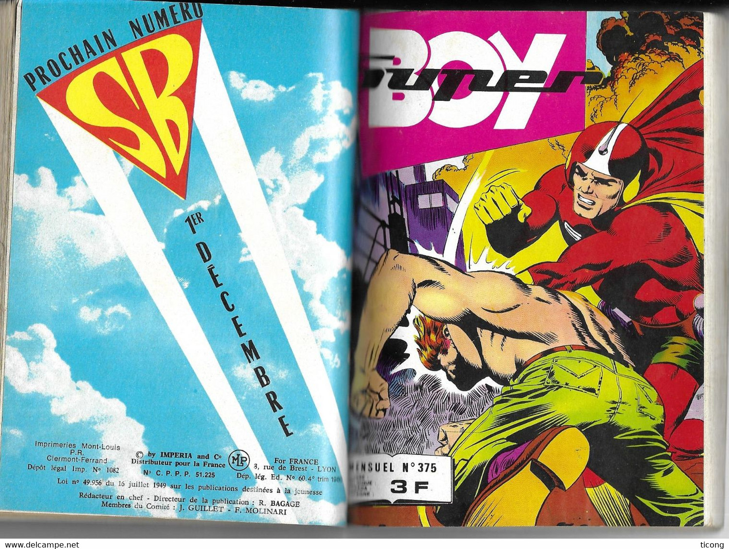 BD SUPER BOY ALBUM RELIEE NUMERO 66 EDITION IMPERIA LYON  REPRENANT LES NUMEROS 372, 373, 374 ET 375 DE 1980, A VOIR - Superboy