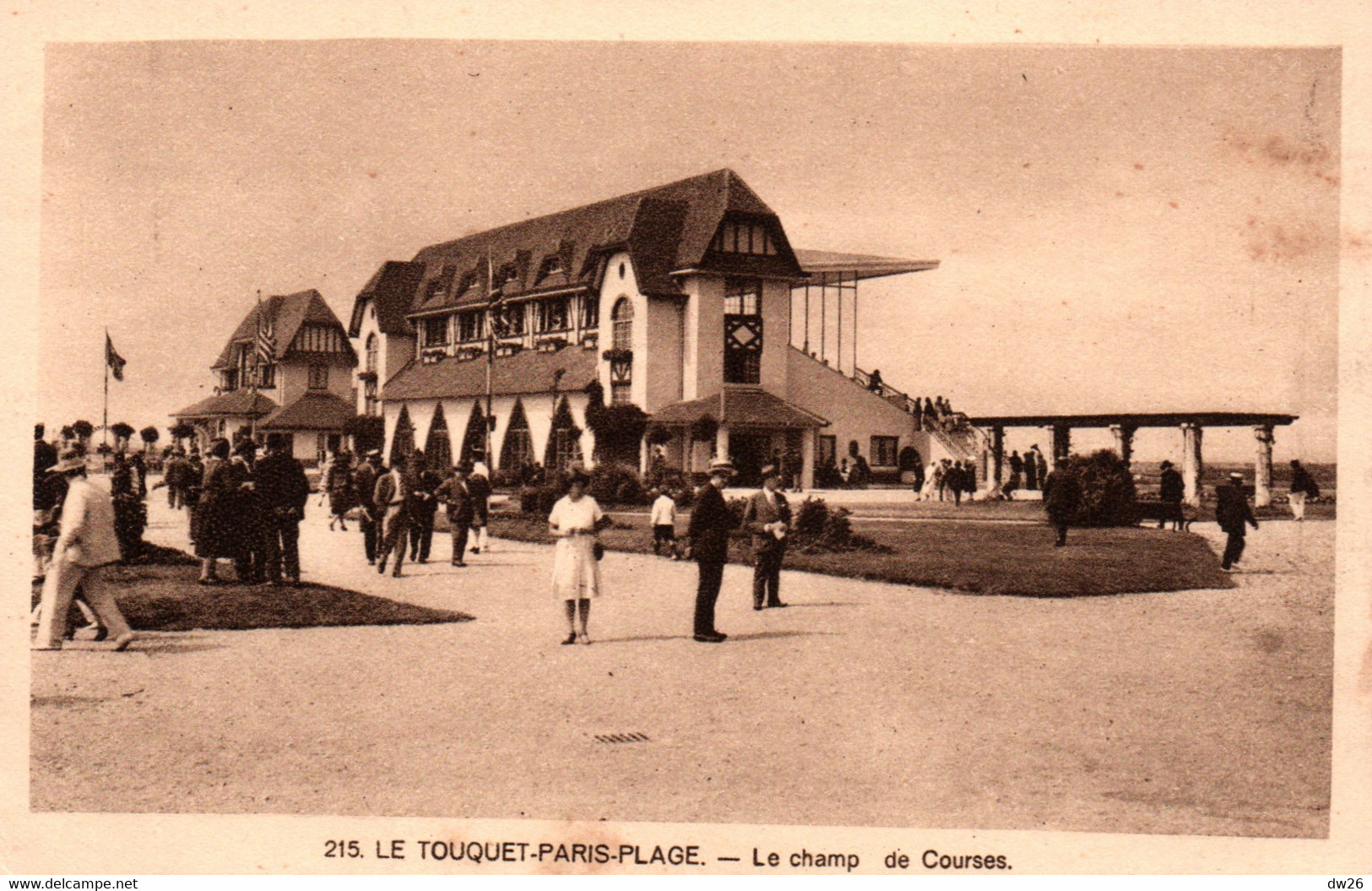 Hippisme - Le Touquet Paris Plage - Le Champ De Courses, Pavillons Et Tribune - Carte Bonaventure N° 215 Non Circulée - Hippisme