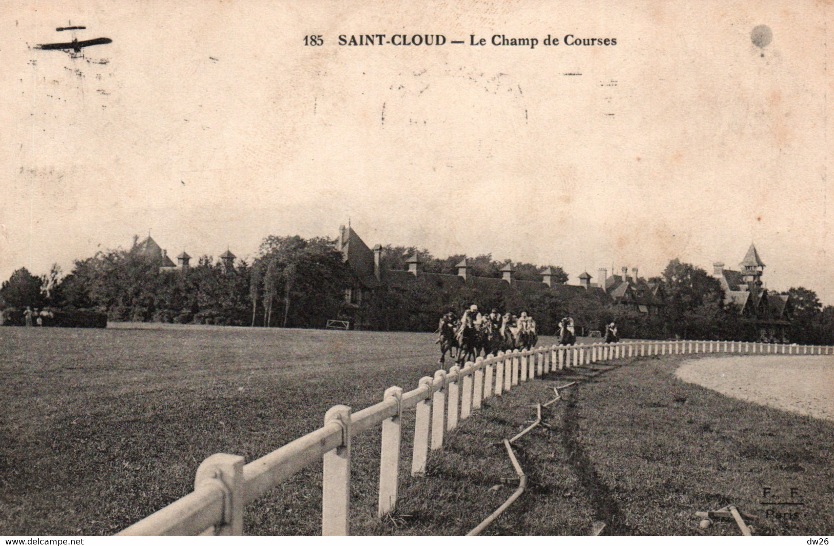 Hippisme - St Saint-Cloud - Le Champ De Courses - Edition F.F. Paris - Carte N° 185 - Reitsport