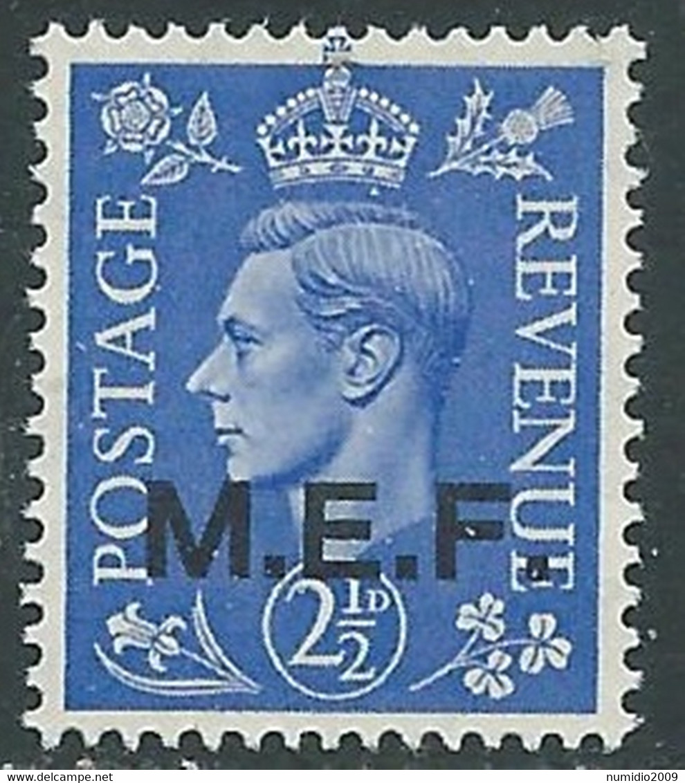 1943-47 OCCUPAZIONE BRITANNICA MEF 2 1/2 P MNH ** - RB28-5 - British Occ. MEF