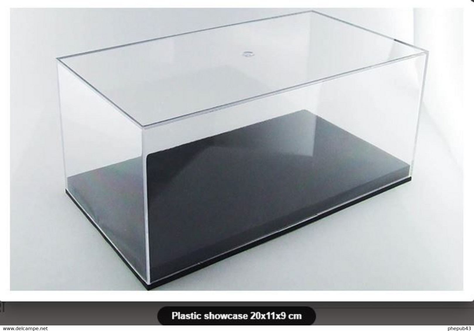 Plastic Showcase - 20x11x9 Cm - Boite Plexi Avec Socle - Best Model - Showcases