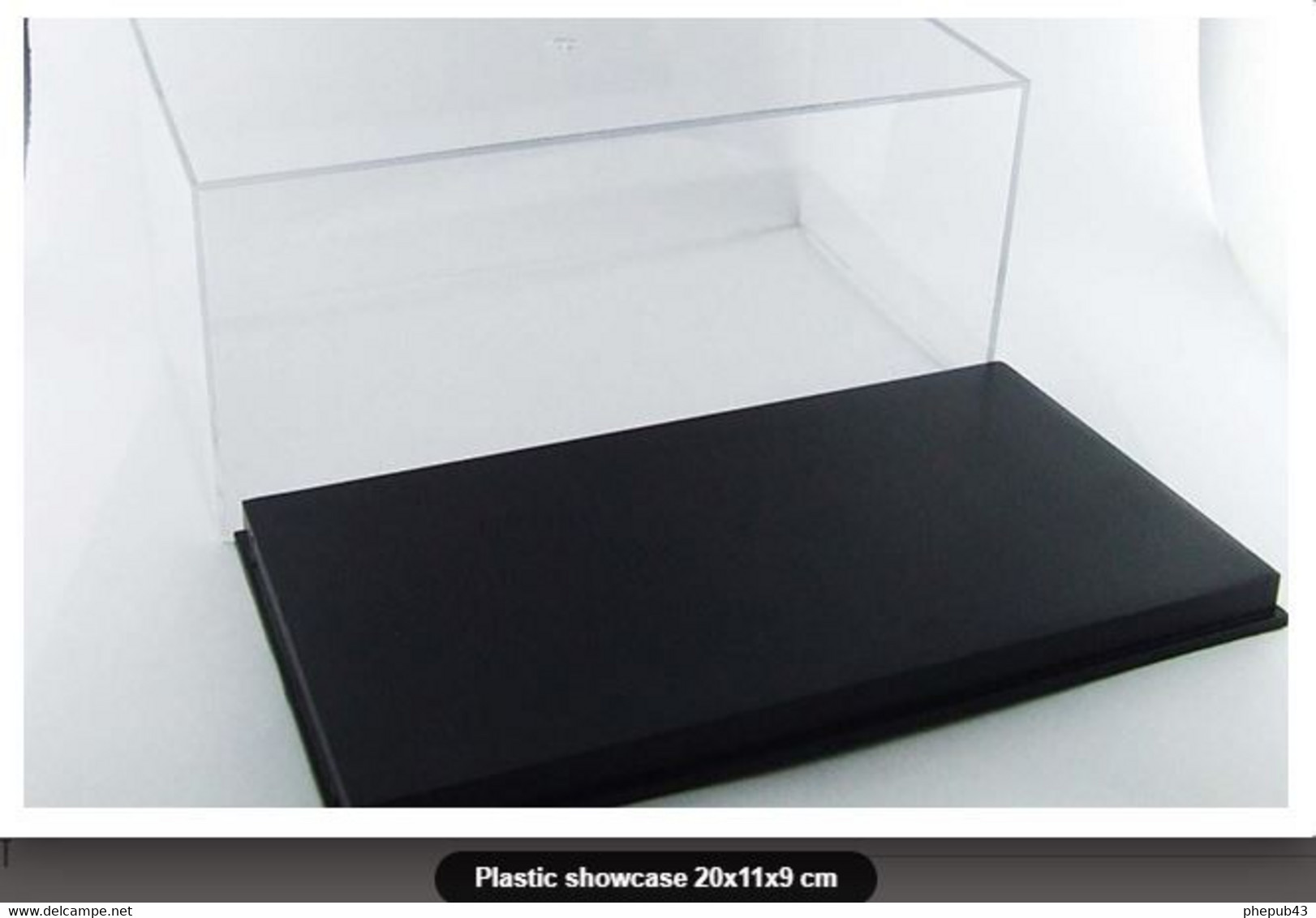 Plastic Showcase - 20x11x9 Cm - Boite Plexi Avec Socle - Best Model - Vitrines