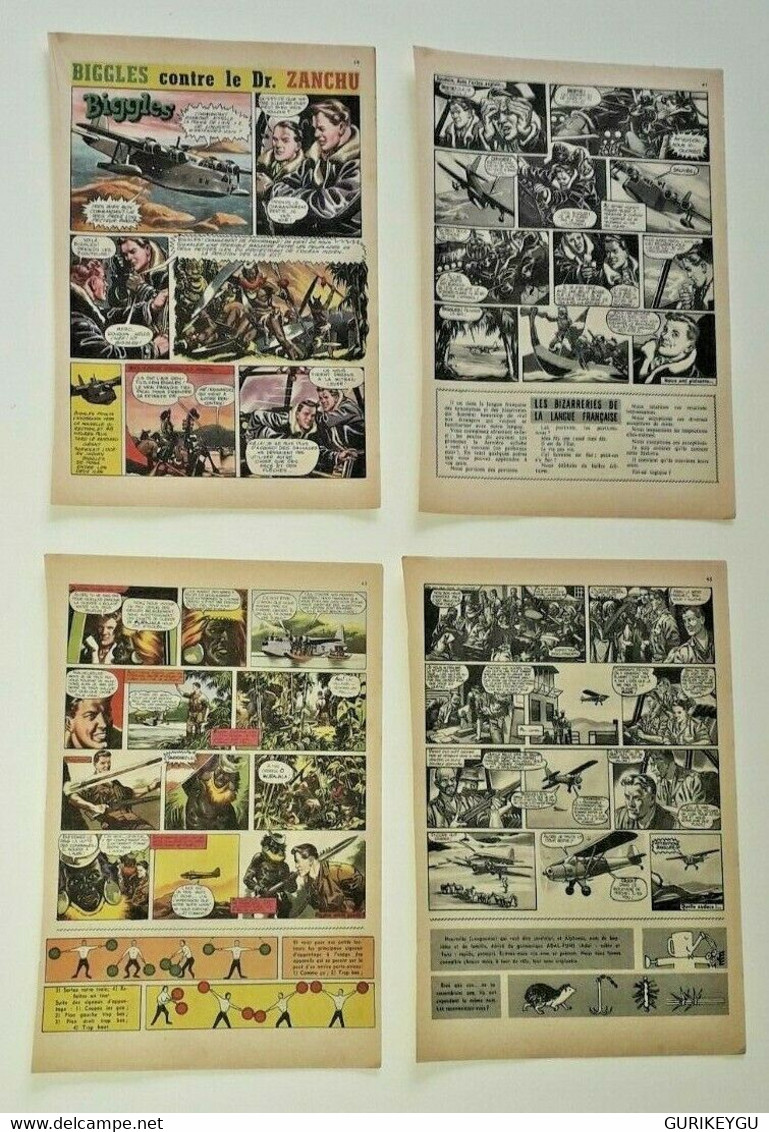 Rarissime Pages Bd BIGGLES Contre Le Dr ZANCHU 1960/1963 EO SAGE - Sagédition