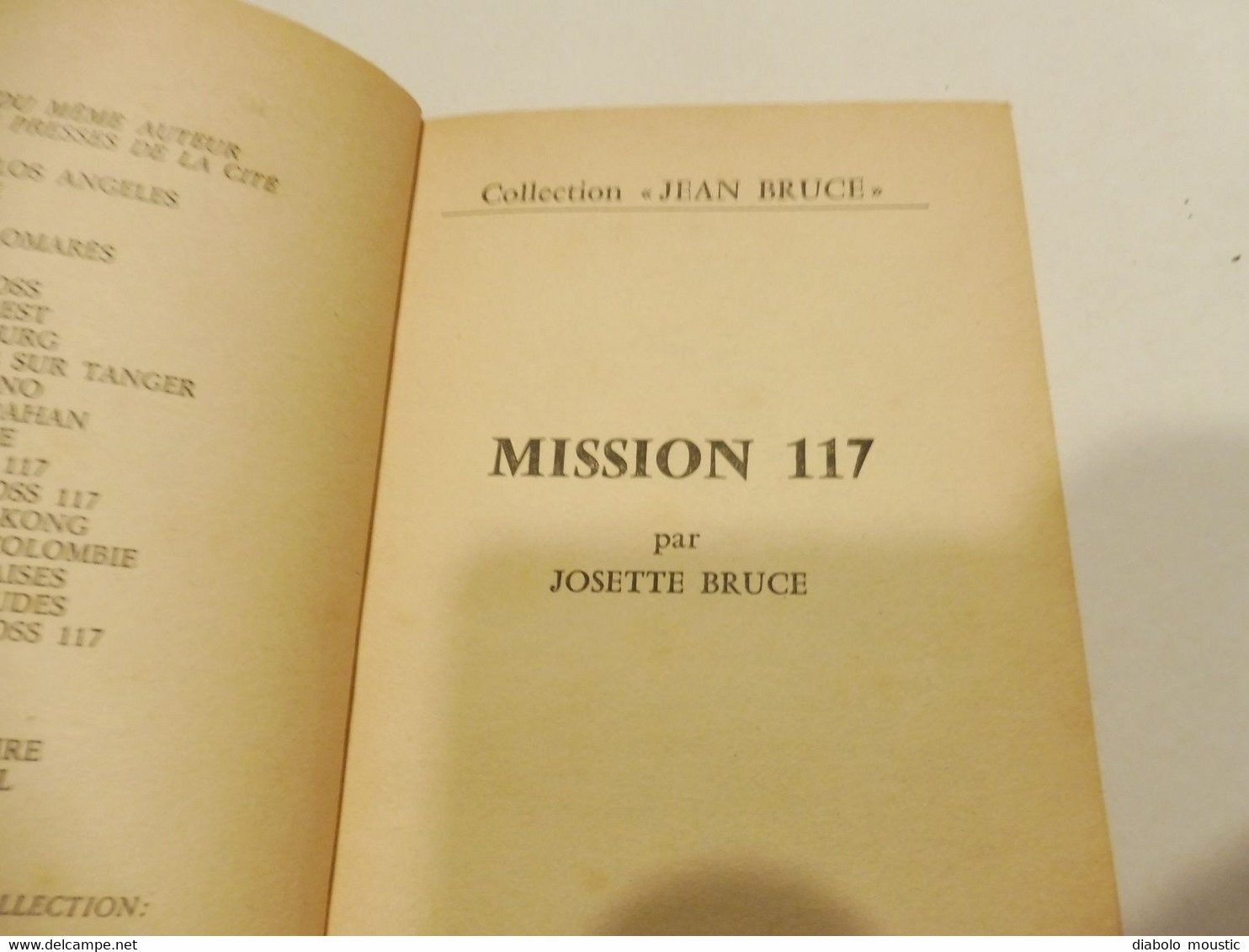 1970  MISSION 117   - Par Josette Bruce   - - OSS117