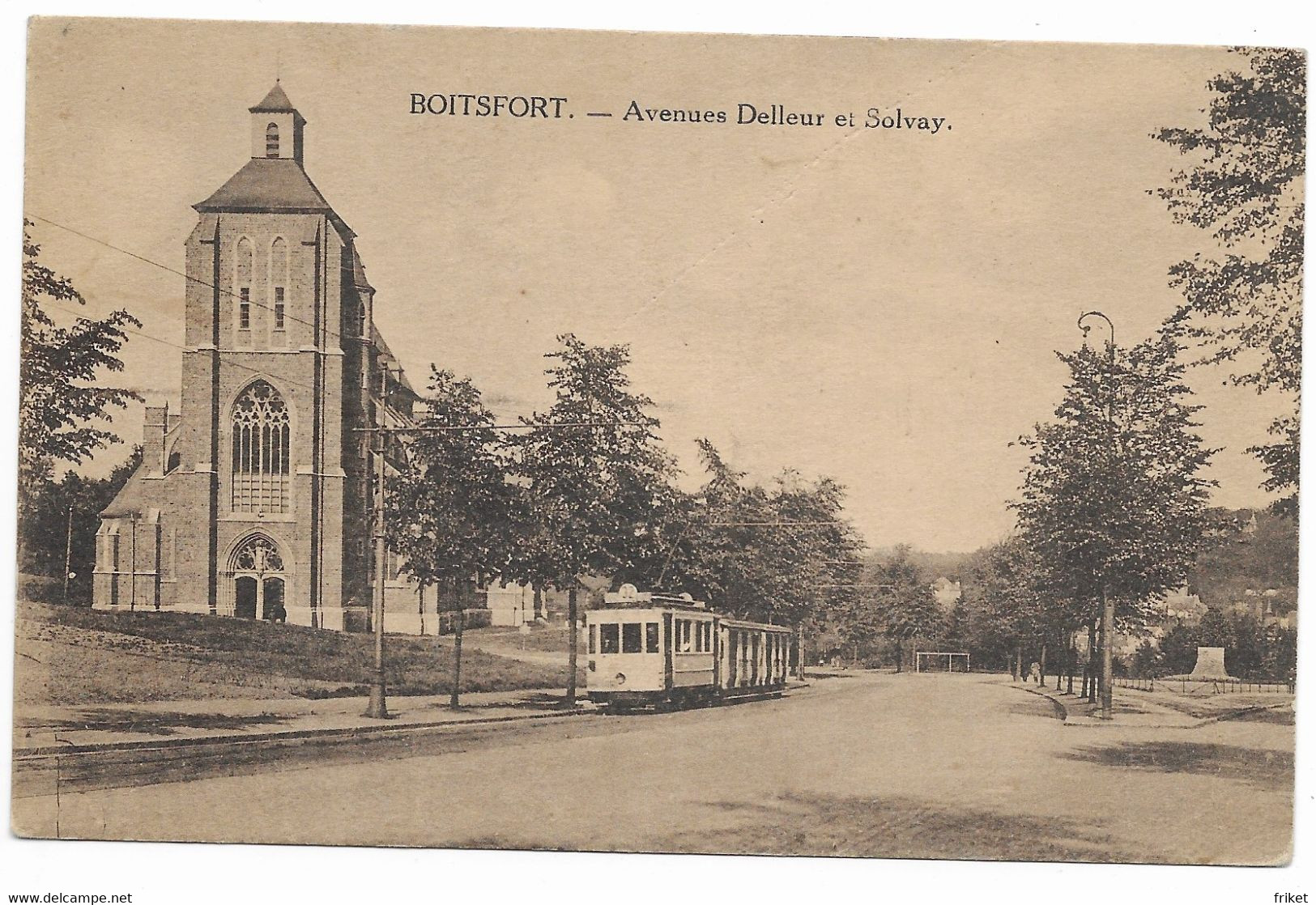 - 1547 -   BOITSFORT  Avenues Delleur Et Solvay  Tram!!! - Watermaal-Bosvoorde - Watermael-Boitsfort