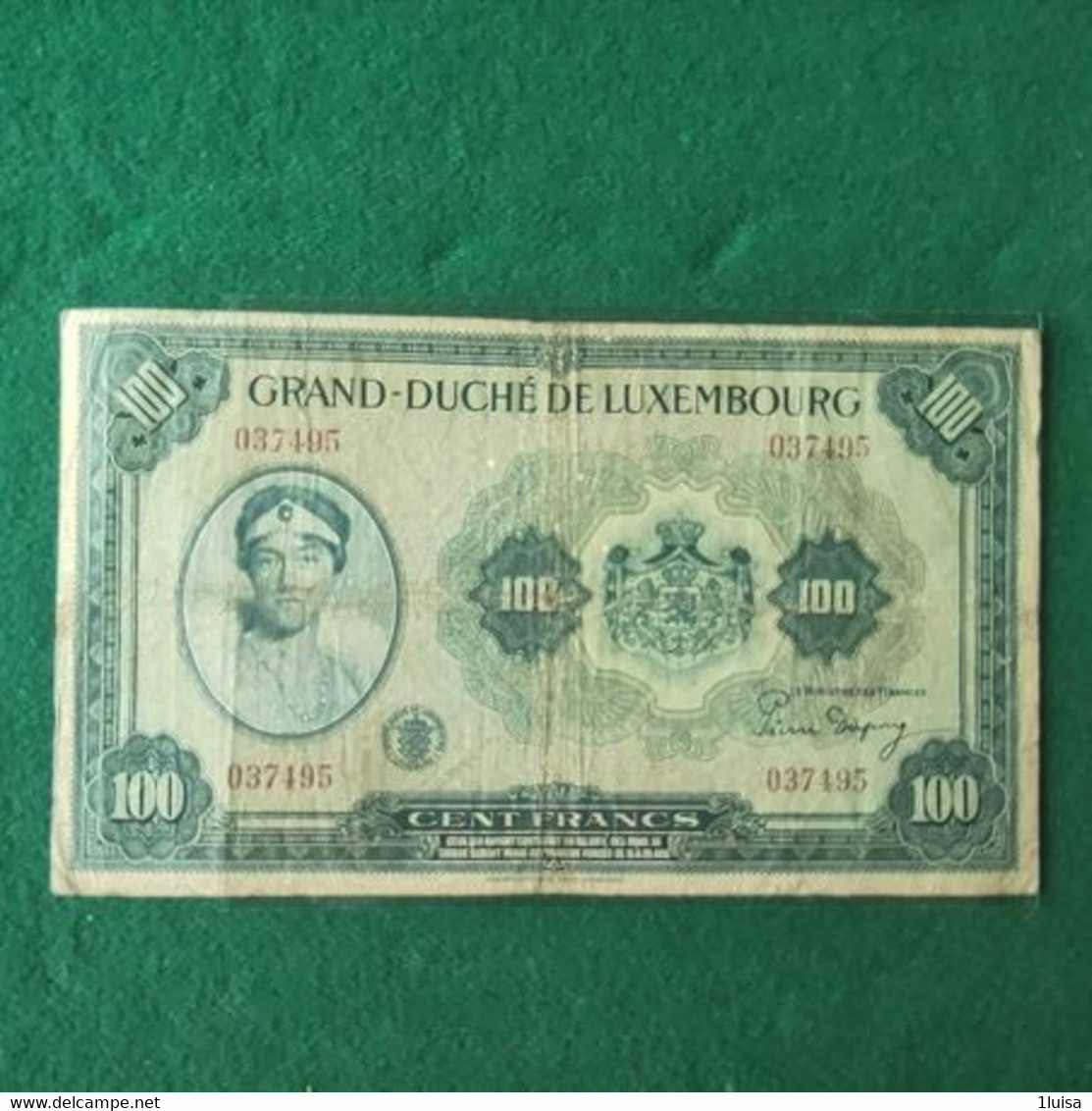 LUSSEMBURGO 100 FRANCS 1944 - Luxembourg